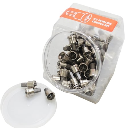 Best Way Tools Best Way Tools Phillips No 2 X 1 in. L Dimple Bit Carbon Steel 100 pc 83150